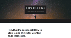 Desktop Screenshot of growconscious.com