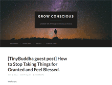 Tablet Screenshot of growconscious.com